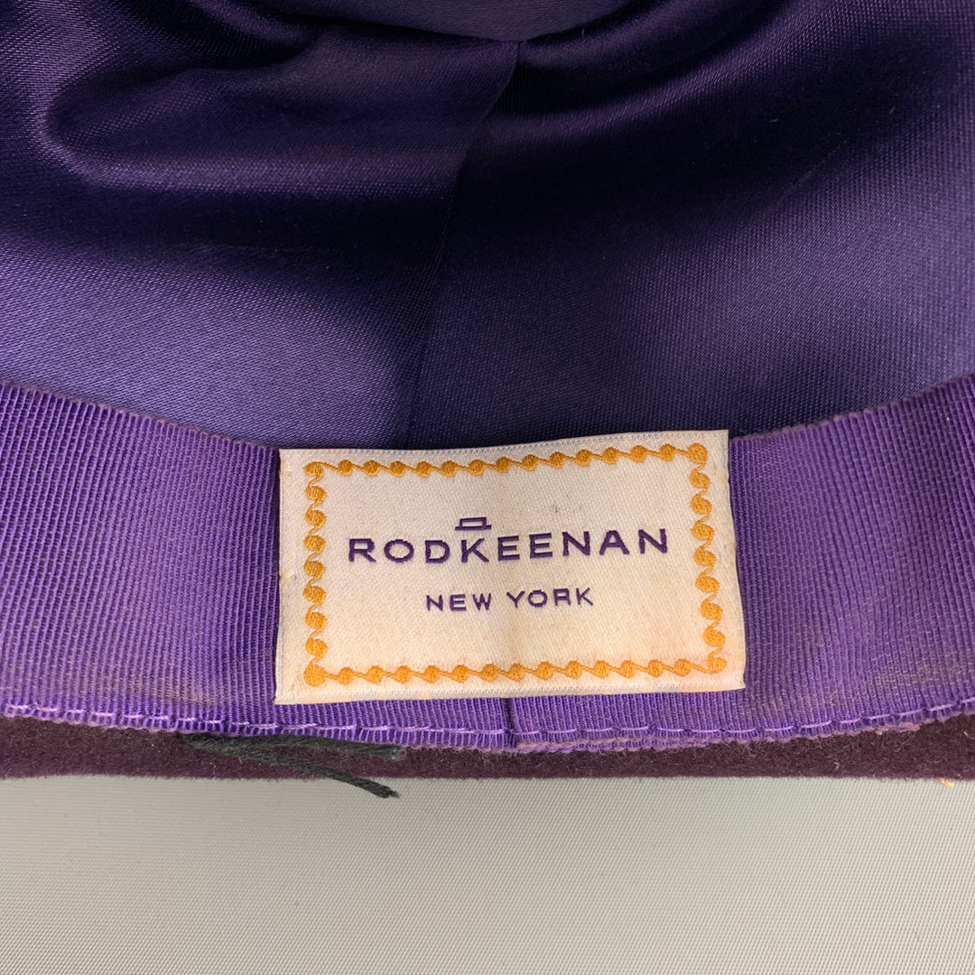 Vintage ROD KEENAN Eggplant Felt Fedora Hats