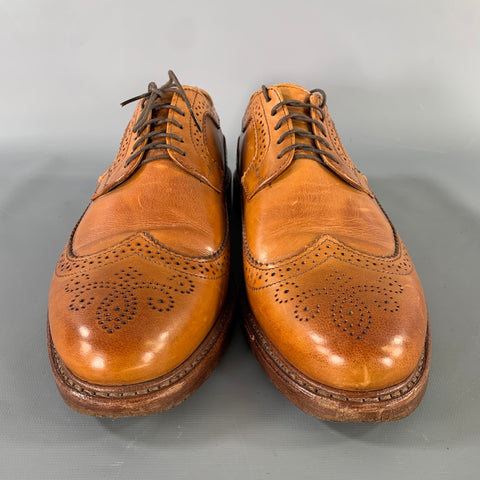 RANCOURT & CO. Size 9 Tan Caramel Leather Wingtip Lace Up Shoes