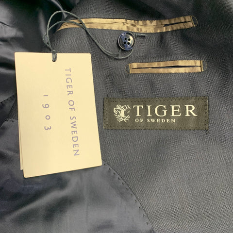 TIGER of SWEDEN Size 46 Navy Wool Notch Lapel Sport Coat