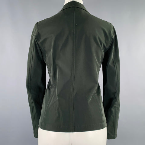 ISSEY MIYAKE Size S Green Single Breasted Blazer