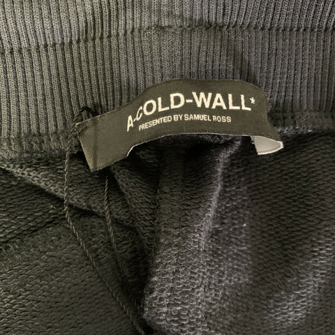 A-COLD-WALL Size M Black Solid Cotton Drawstring Shorts
