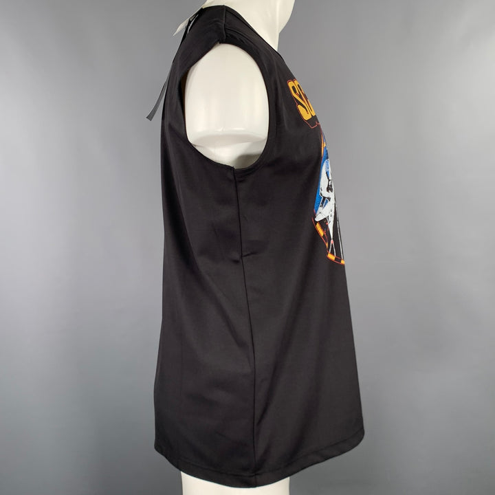 JUNYA WATANABE 2022 Size S Black Rock Concert Cotton Sleeveless T-shirt