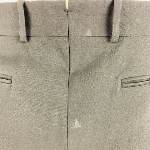 ALEXANDER MCQUEEN Size 38 Black Grey Two Tone Wool Flat Front Dress Pants