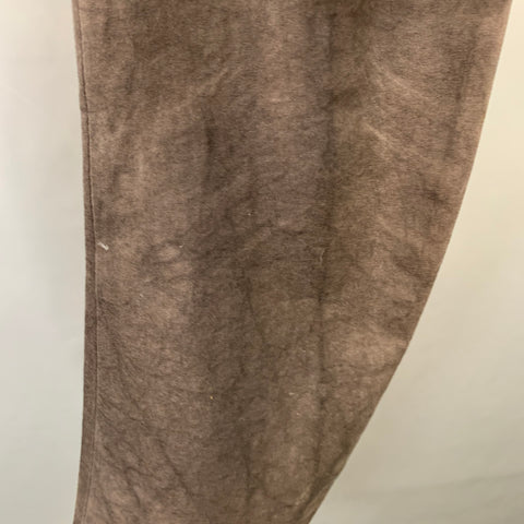 ATTACHMENT Size 34 Brown Cotton Blend Side Tabs Straight Casual Pants