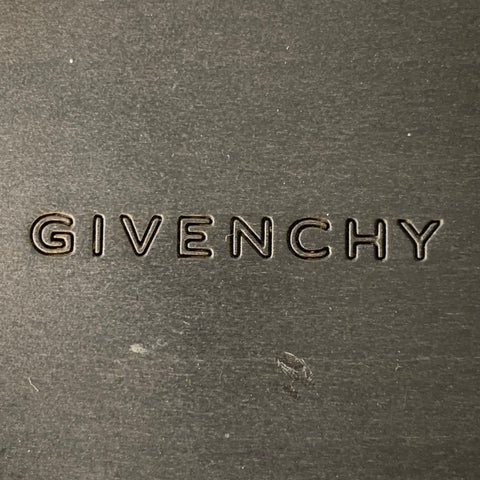 GIVENCHY Size 9 Black Silver Leather Studded Clog Sandals