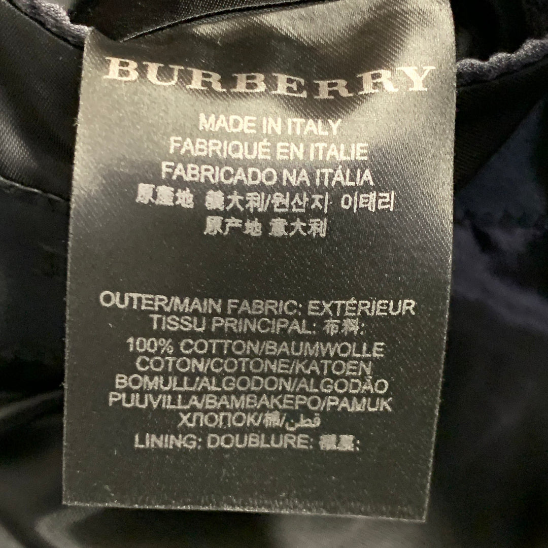 BURBERRY PRORSUM Size 42 Slate Grey Seersucker Cotton Notch Lapel Sport Coat
