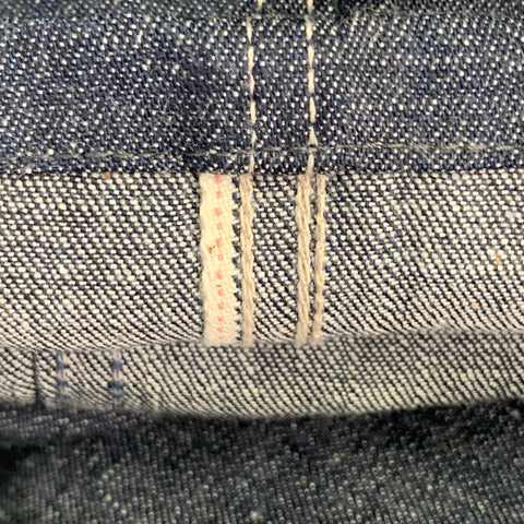 RRL by RALPH LAUREN Limited Edition Size 36 Indigo Contrast Stitch Selvedge Denim Worker Jeans