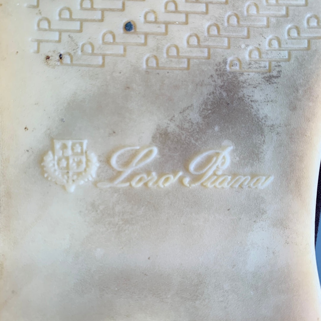 LORO PIANA Size 11.5 Open Walk Brown Suede Rubber Sole Chukka Boots