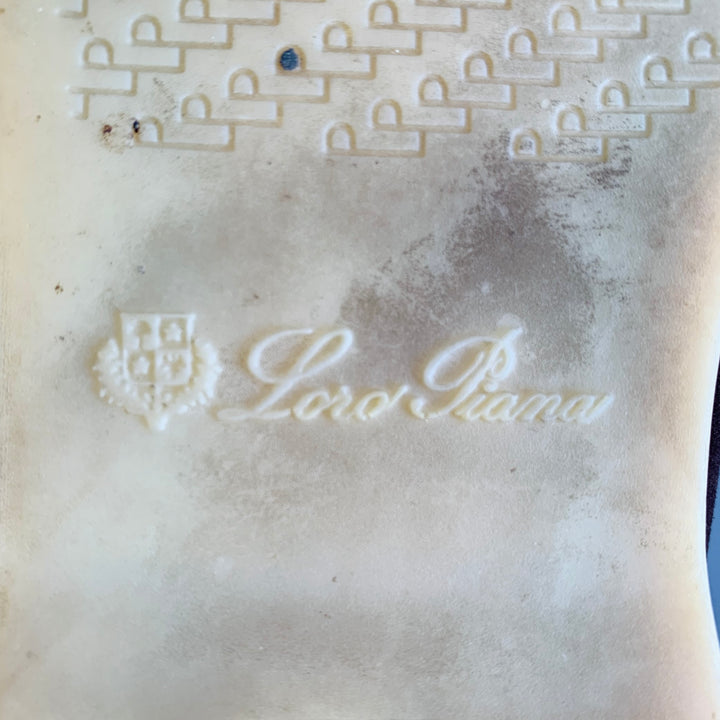 LORO PIANA Size 11.5 Open Walk Brown Suede Rubber Sole Chukka Boots