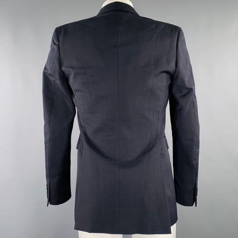 BURBERRY PRORSUM Size 36 Black Virgin Wool Mohair Sport Coat