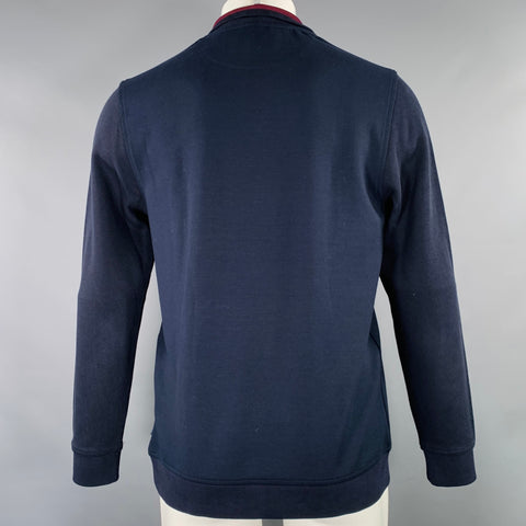 TED BAKER Size S Curbing Navy Polyester Blend One Pocket Pullover