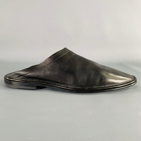 PIERRE HARDY Size 12 Black Leather Slip On Loafers