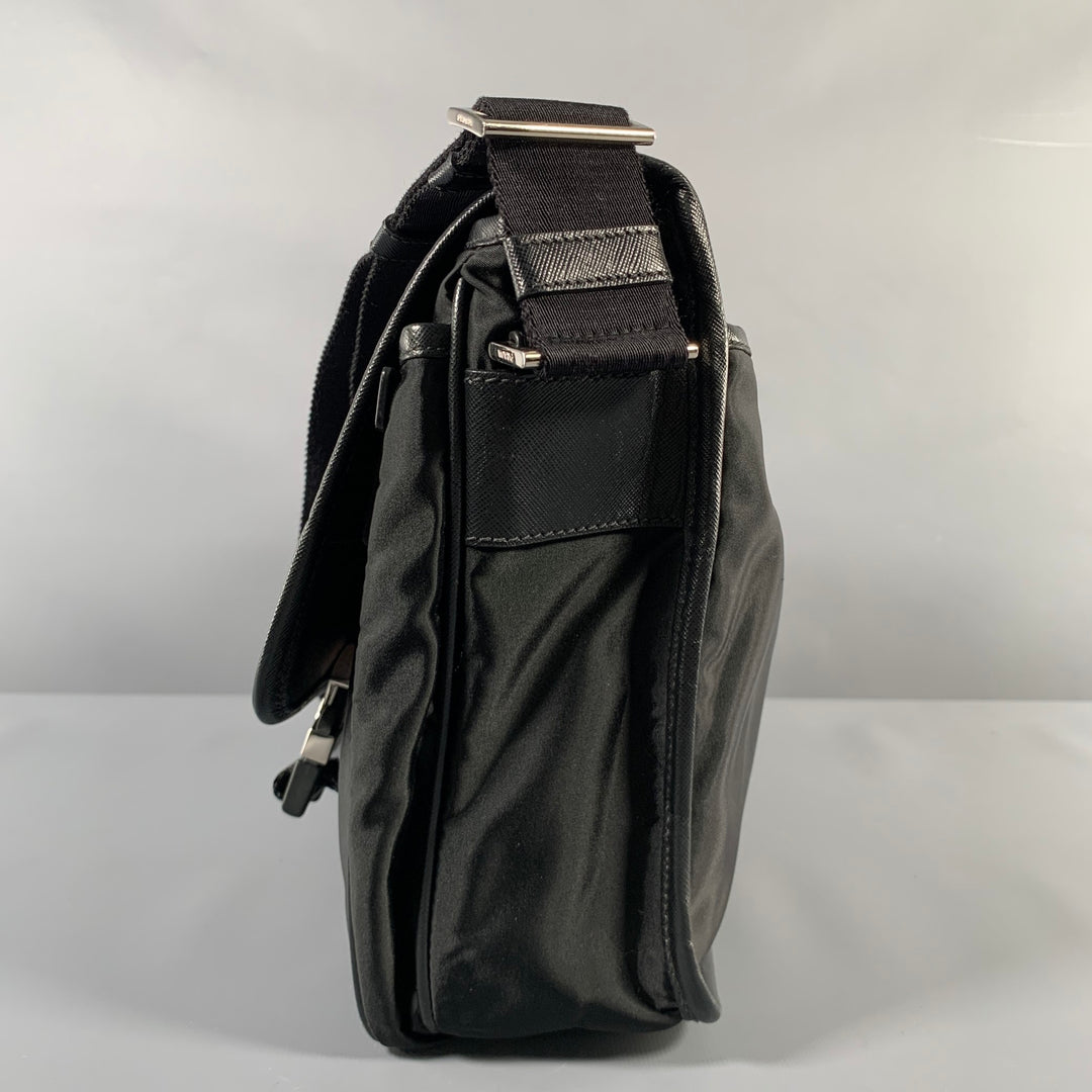 PRADA Black Nylon Messenger Bags