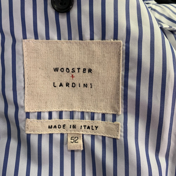 WOOSTER + LARDINI Size 42 Navy Wool Notch Lapel Sport Coat