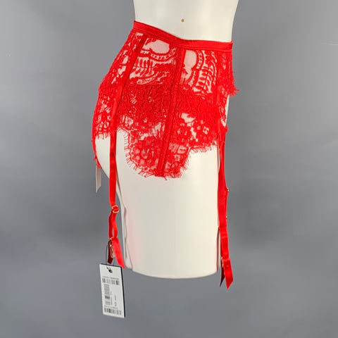 COCO DE MER Size S Red Cotton Blend underwear