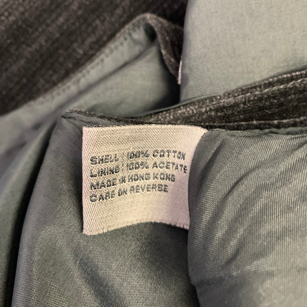 LE COLLEZIONI STRUCTURE Size S Black Corduroy Cotton Vest