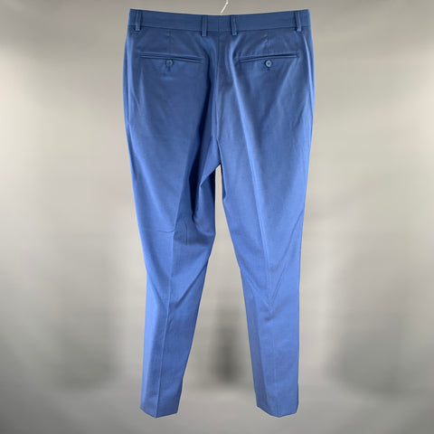 TED BAKER Size 32 Blue Wool Zip Fly Dress Pants