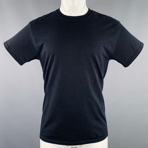 N. HOOLYWOOD Size XS Hazard Print Black White Cotton Crew Neck T-shirt