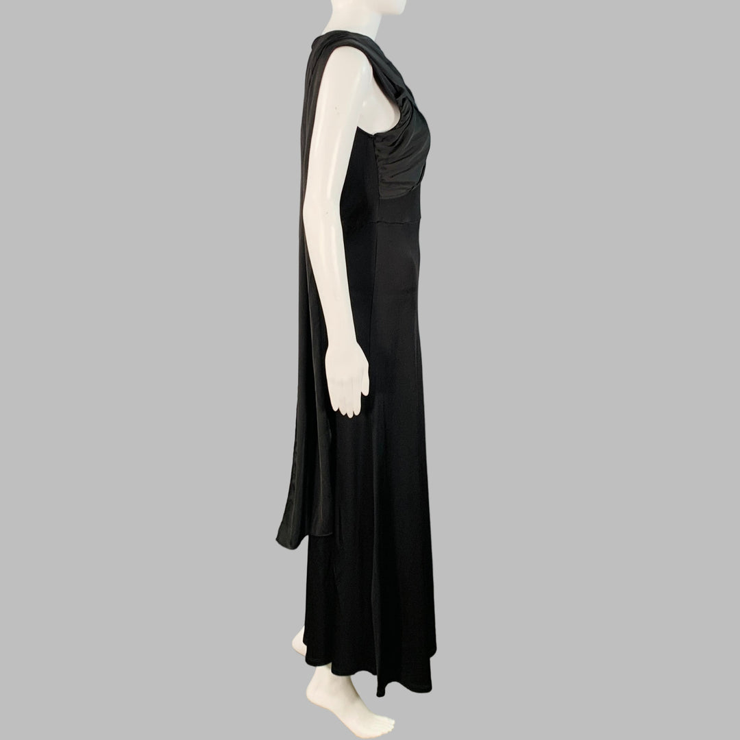 sachin and babi light blue dress SANDRO Size S Black Viscose Blend Sleeveless Wrap Maxi Dress – Sui Generis  Designer Consignment