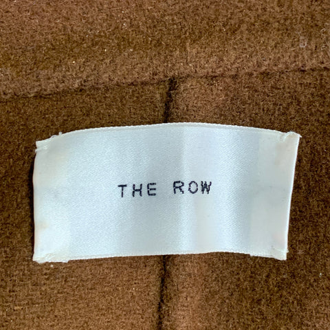 THE ROW Taille S Manteau ceinturé en mélange de laine marron