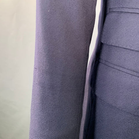 RALPH LAUREN Size 42 Navy Cashmere Twill Notch Lapel Sport Coat