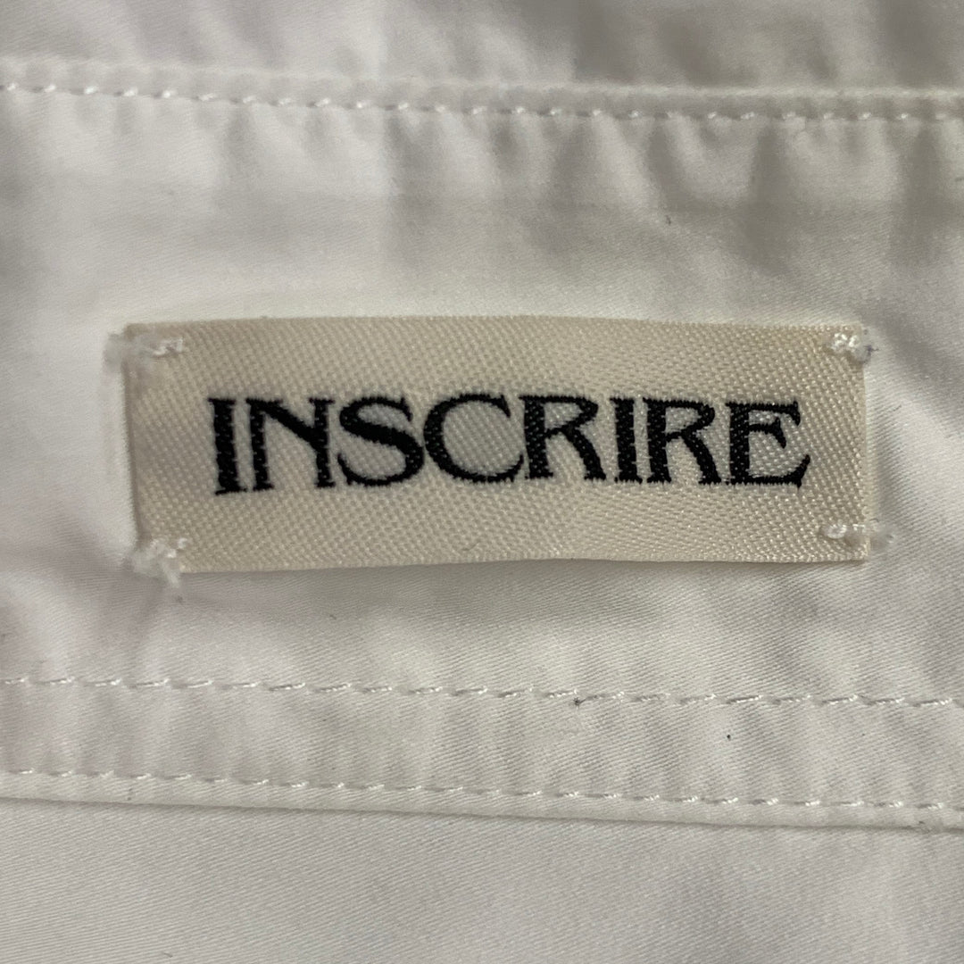 ISCRIRE SS20 Size S White Cotton Oversized One Pocket Volume Long Sleeve Shirt