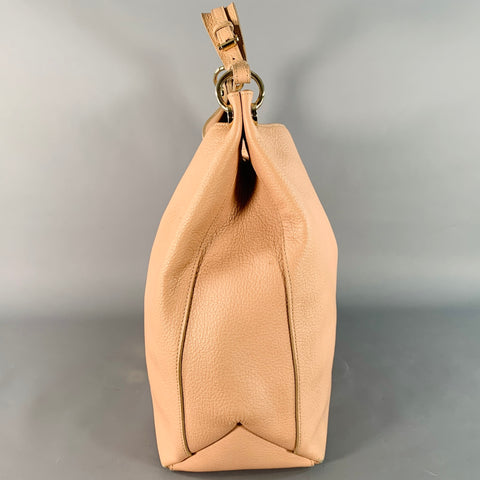 Sac cabas en cuir grainé rose poudré MULBERRY