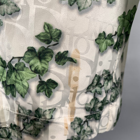 DIOR HOMME Size L White Green Leaves Short Sleeve Tracksuits & Sets