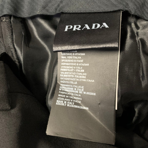 PRADA Chest Size 40 Black Wool Notch Lapel 35 31 Suit