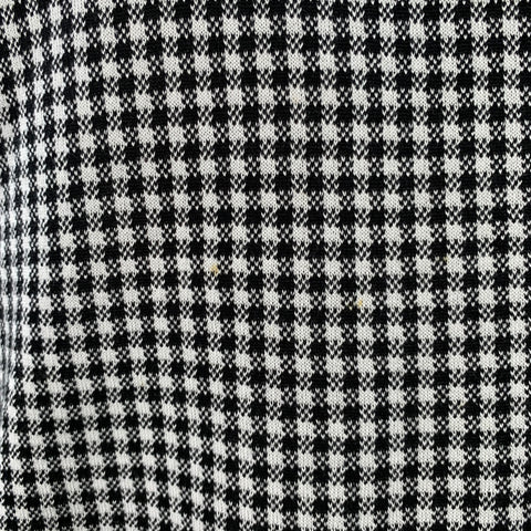 HUGO BOSS Size XL Black White Houndstooth Cotton Crew Neck Pullover
