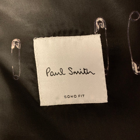 PAUL SMITH Taille 38 Veste sport à revers cranté en polyester sarcelle