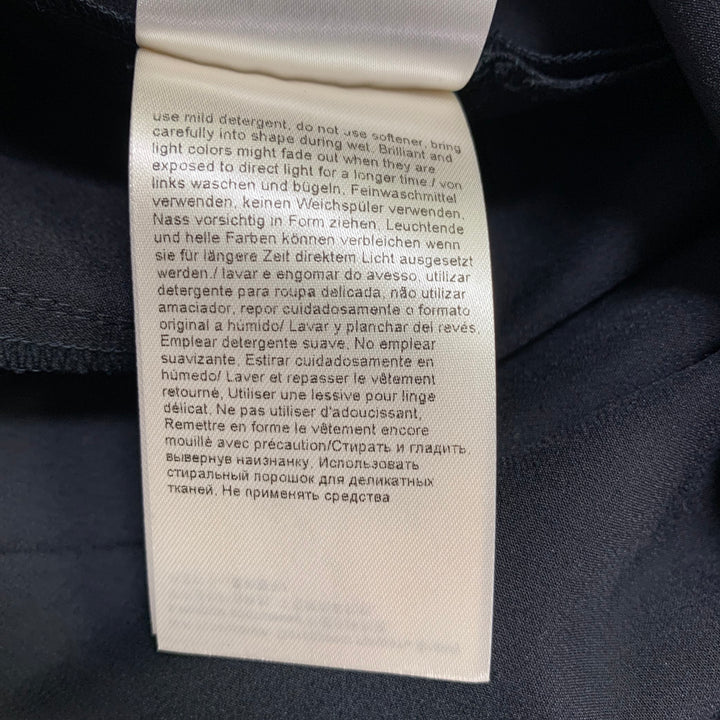 ESCADA Size 12 Navy Polyamide Blend Side Zipper Dress Pants