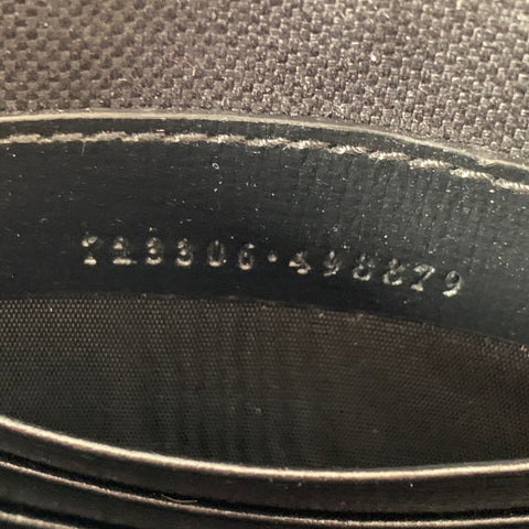 GUCCI Guccissima Black Grey Monogram Coated Canvas Leather Crossbody Bag