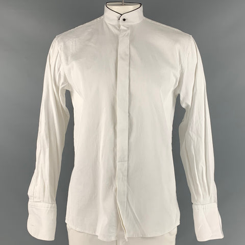 ETON Taille XL Chemise à manches longues en coton à rayures blanches