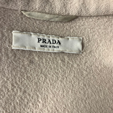 PRADA Size 4 Tan Cropped Jacket Indoor Blazer