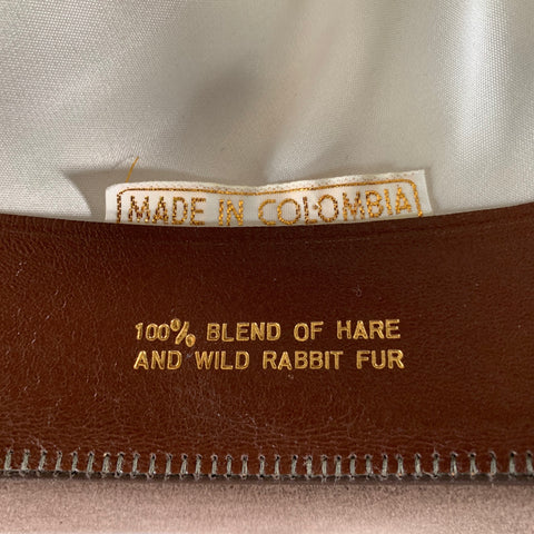 Chapeau Fedora feutre NEIMAN MARCUS, mélange de fourrure marron, taille 7.5, modèle Weekender