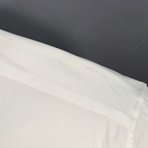 PAUL STUART Size M White Cotton Blend Slim Fit Long Sleeve Shirt