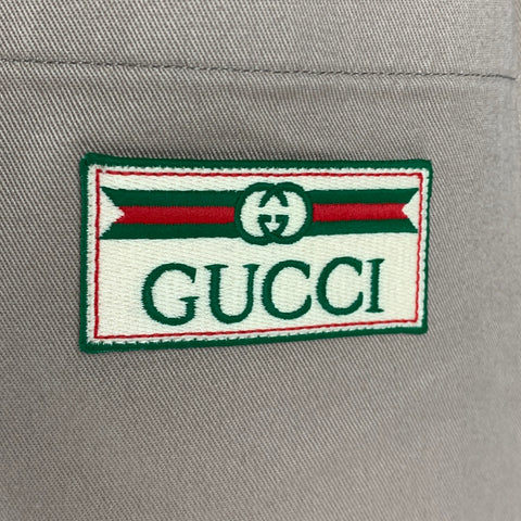 GUCCI Size 34 Taupe Cotton Elastic Waistband Casual Pants