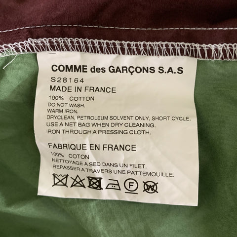COMME des GARCONS SHIRT Size L Green Multi-Color Color Block Cotton Jacket