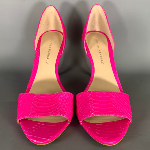 LOEFFLER RANDALL Size 9 Pink Embossed Pumps