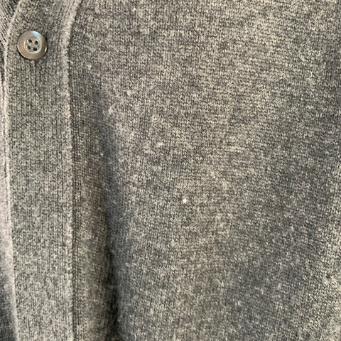 SOFIE D'HOORE Size S Grey Charcoal Knit Wool Cashmere Oversized V-Neck Cardigan
