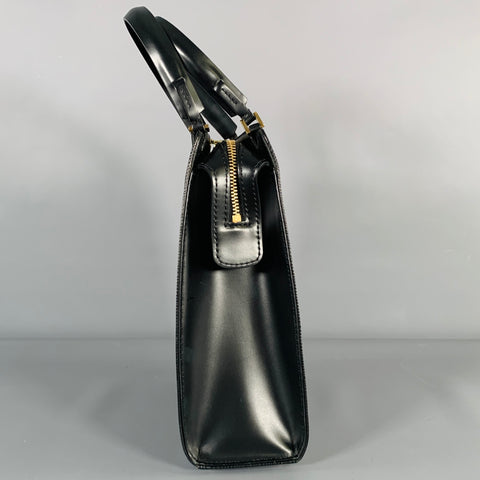 LOUIS VUITTON Black Epi Leather Top Handles Handbag