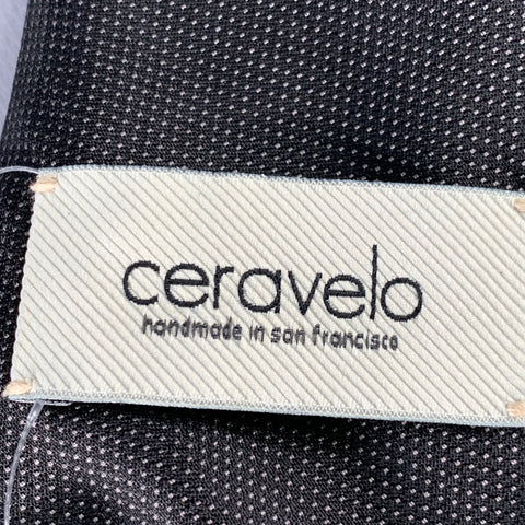 CERAVELO Black Yellow Diagonal Stripe Ascot