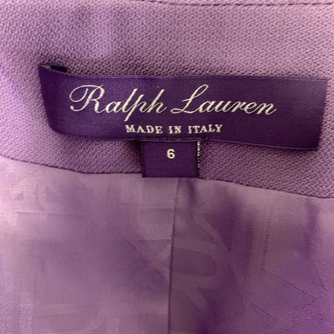 RALPH LAUREN Size 6 Purple Lavender Wool Blend Jacket