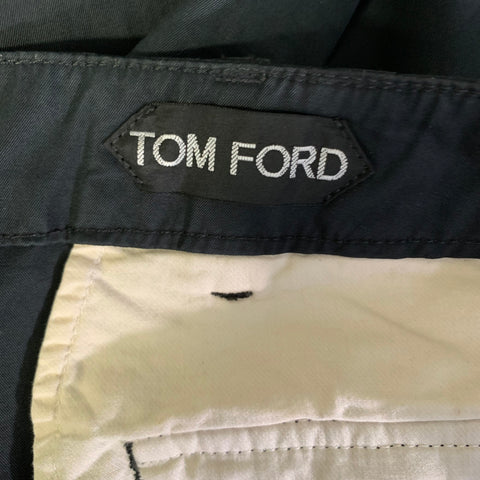 TOM FORD Size 36 Black Cotton Zip Fly Casual Pants