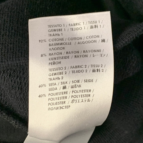 ALEXANDER MCQUEEN Taille S Mélange de Coton à Carreaux Noir et Blanc Col Rond Pull