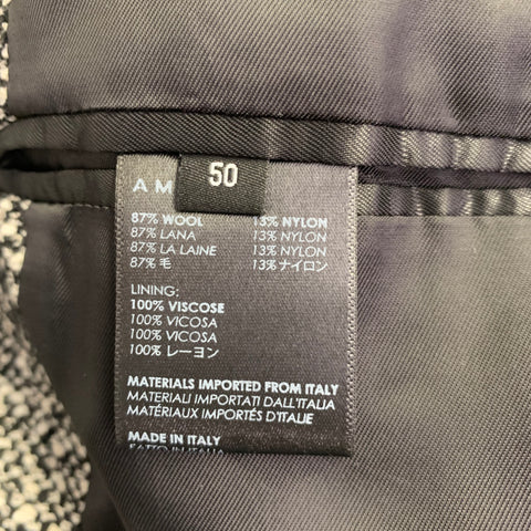 AMIRI Taille 40 Costume croisé en tweed de laine mélangée noir et blanc