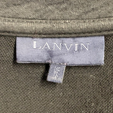 LANVIN Size XL Black Multi Color Thermal Spider Embroidery Crew Neck Sweatshirt