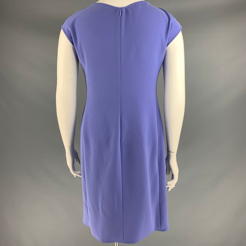 ARMANI COLLEZIONI Talla 12 Vestido morado sin mangas con lazo
