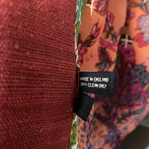MEADHAM KIRCHOFF Chest Size M Orange Purple & Red Floral Silk Sport Coat